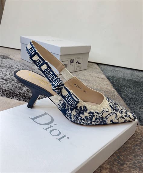 dior slingback blue|dior slingback heels price.